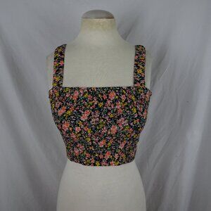 American Eagle Outfitters Women Floral Crop Top Size M